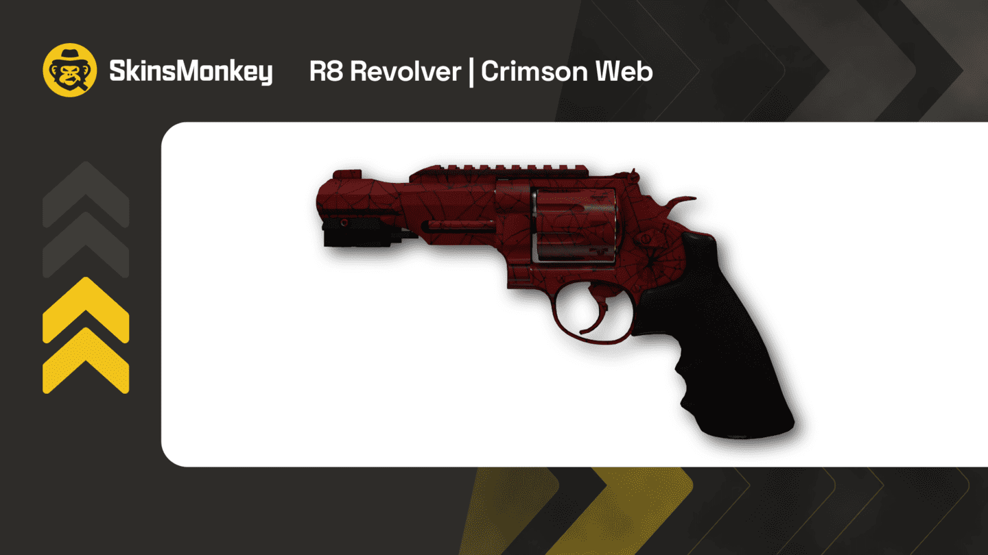 skinsmonkey r8 revolver crimson web