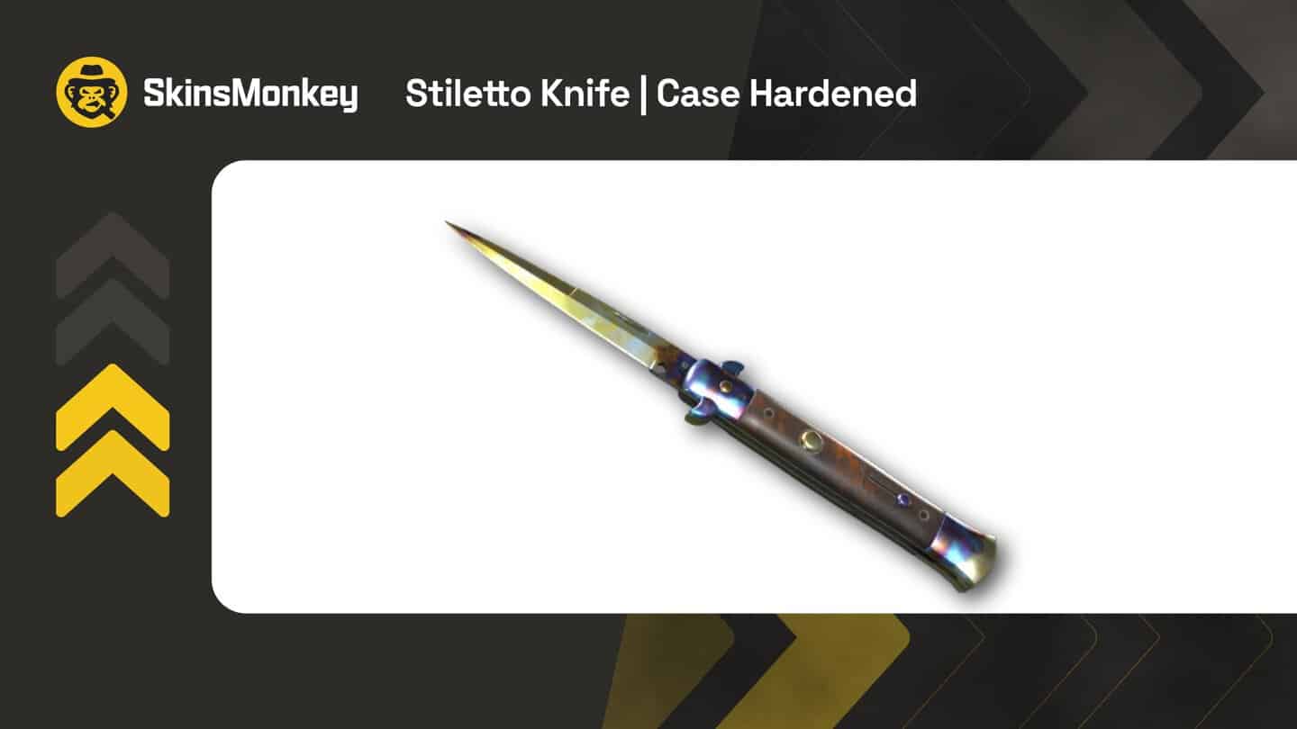 skinsmonkey stiletto knife case hardened
