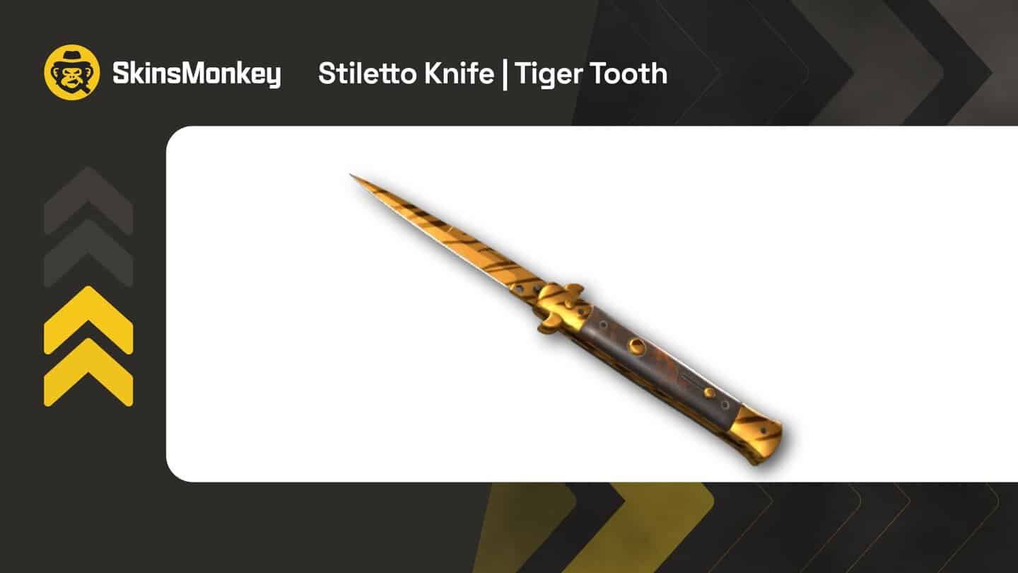 skinsmonkey stiletto knife tiger tooth
