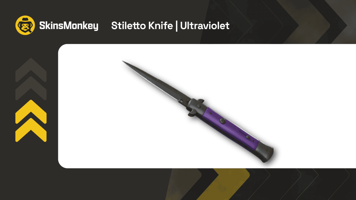 skinsmonkey stiletto knife ultraviolet