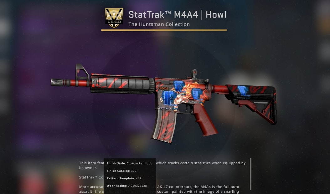 stattrak m4a4 howl