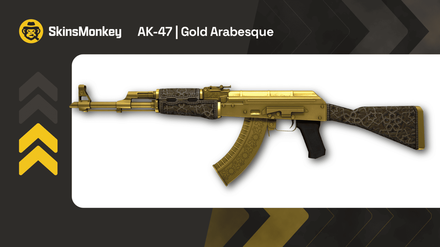 skinsmonkey ak 47 gold arabesque