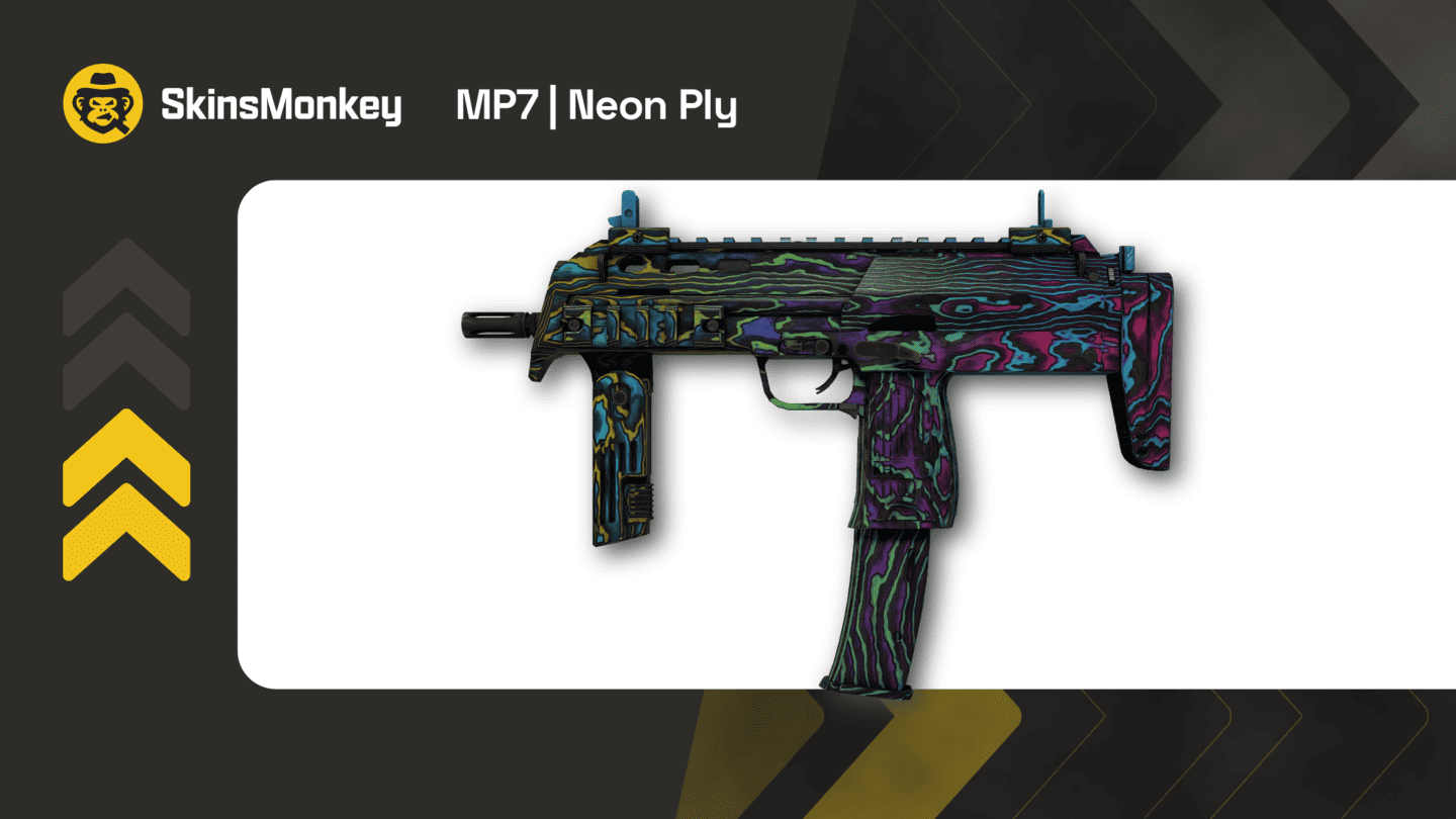 skinsmonkey mp7 neon ply 1